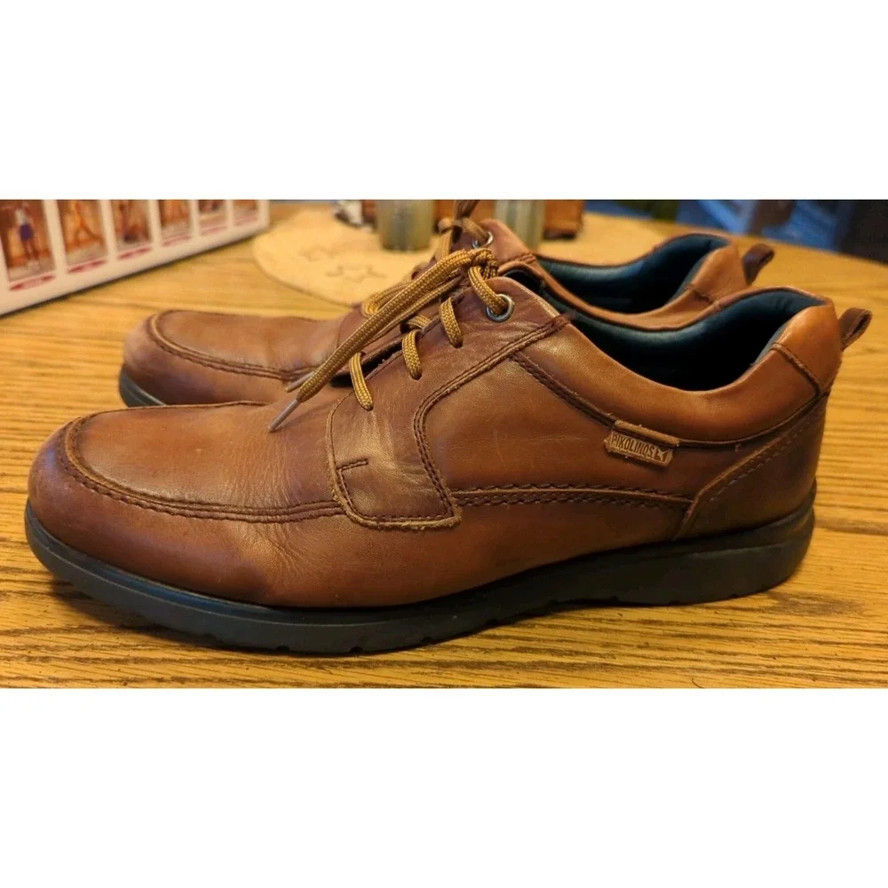 Pikolinos Comfort Casual‎ Lace-Up Shoes, Brown Leather, Men's 43 EU (US 9.5-10)